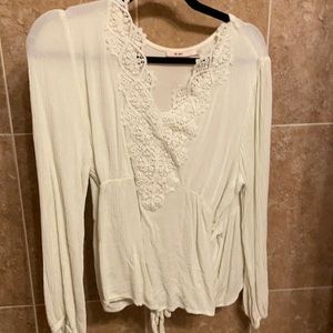 White embroidered blouse